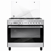 TORNADO 9T10BRC1X01SG 90×60cm Freestanding Gas Cooker | 5 Italian Sabaf Burners | Full Safety | Stainless Steel
