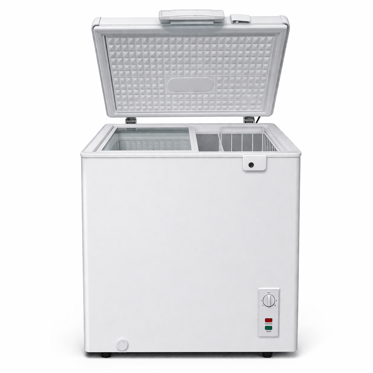 Akai 137L Chest Freezer ACF-205K – Fast Freeze, Manual Defrost, Knob Control, White