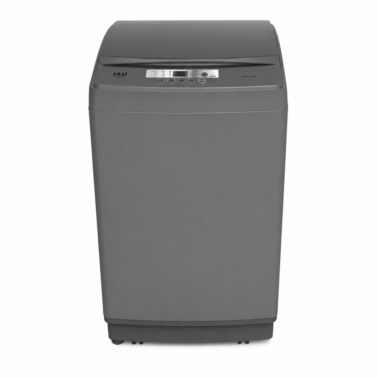Akai ATL-1100M Top Load Washing Machine 10KG | Silver | LED Display | Child Lock | 8 Wash Programs