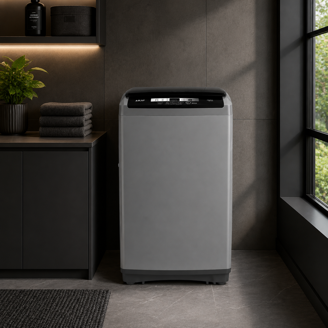 Akai ATL-7050S Top Load Washing Machine 7KG | Top Load Washer | Compact Household Washing Machine