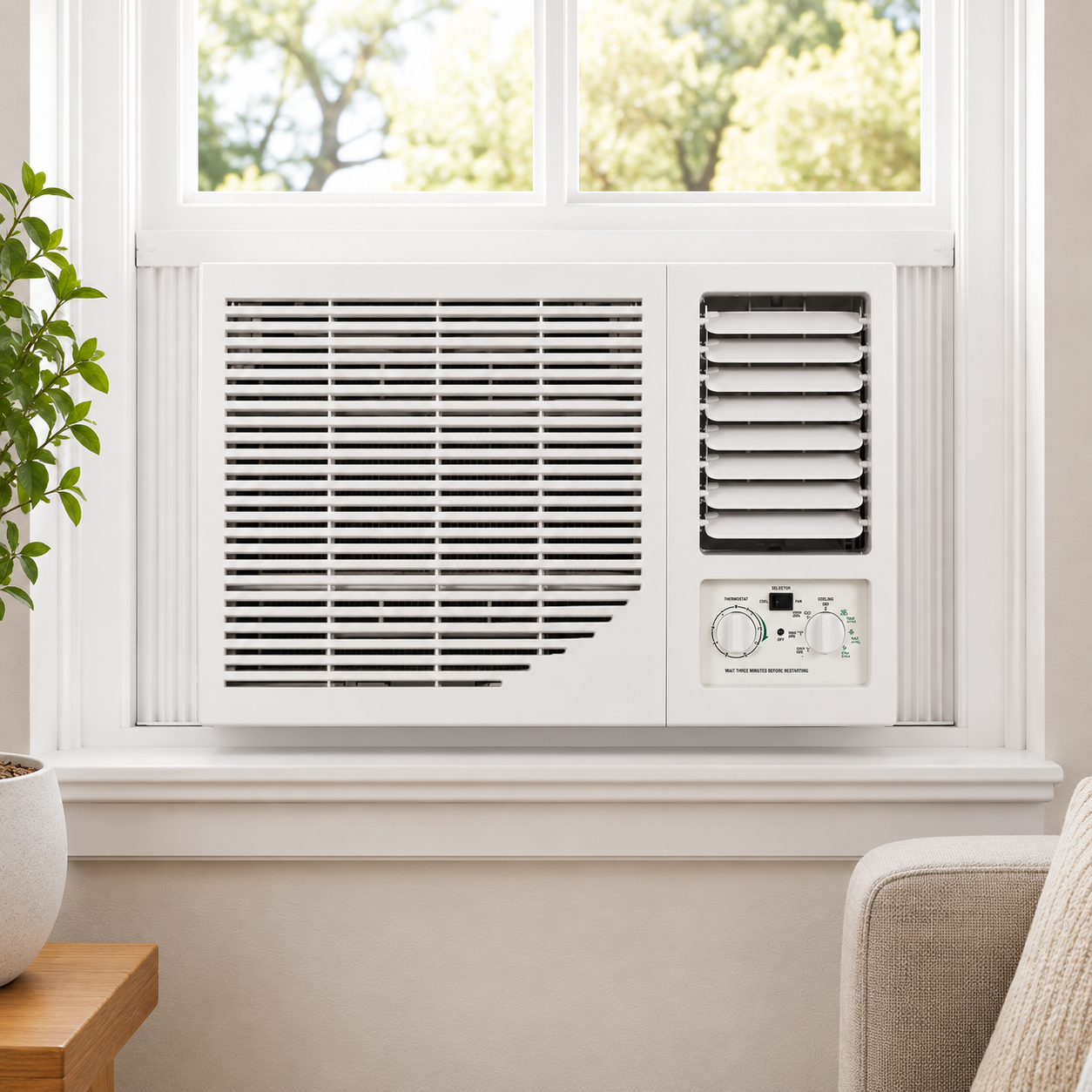Akai AWA-24AS Window Air Conditioner 2.0 Ton (24000 BTU) | Rotary Compressor | Cold Only | 3 Fan Speeds