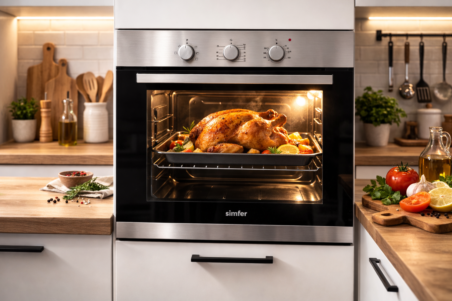 Simfer Built-In Gas Oven 60L Stainless Steel – B6710ZGRM