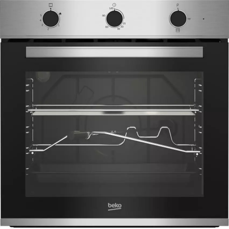 BEKO 60 cm Built-In Gas Oven BIGT22100XML – 72 L Capacity with Halogen Illumination & Grill Function