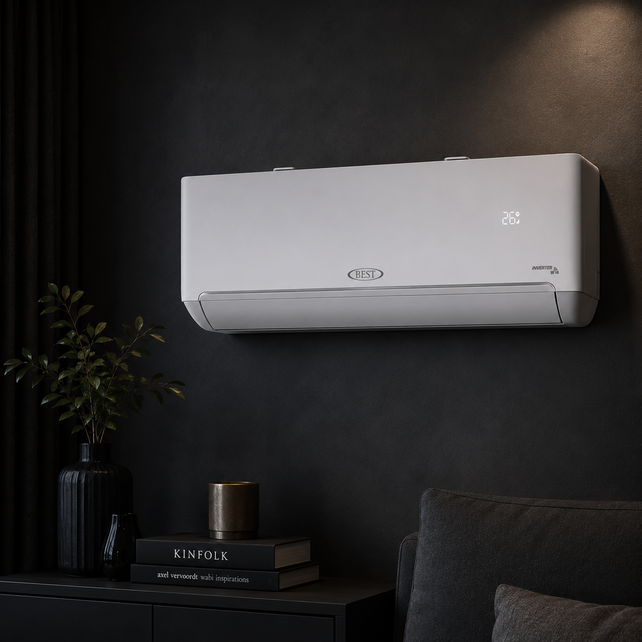 BEST 2.0 Ton Inverter Split Air Conditioner 24,000 BTU | Wi-Fi | Gold Fin | R410A | BSTS24IFI