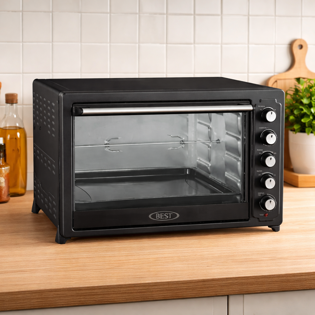 BT-2810CR Electric Oven 100L – 2800W Convection Oven with Rotisserie & Timer