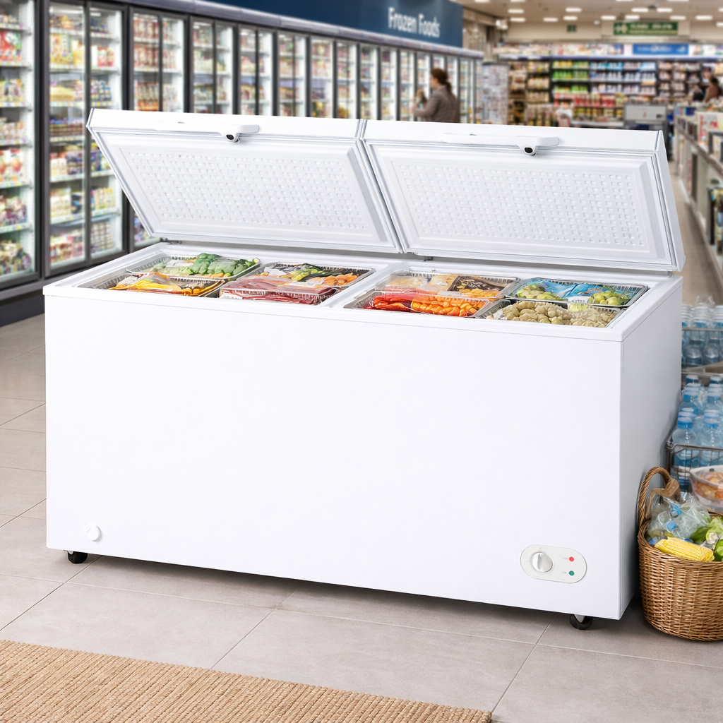 Best 700L Double Door Chest Freezer – BT-CF700WD | Commercial Deep Freezer