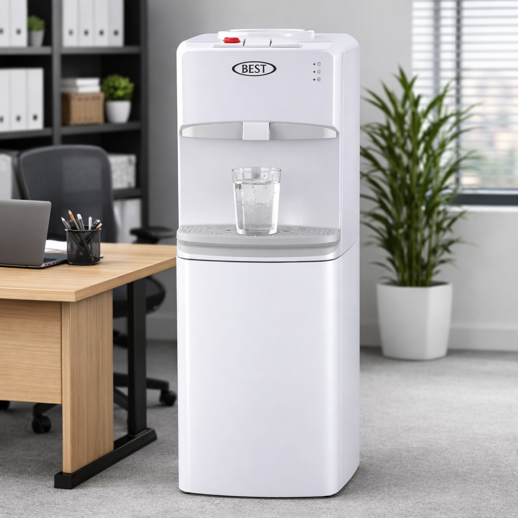 BEST BT-WD3TFS Water Dispenser – 3 Taps | Hot, Normal & Cold | Compressor Cooling