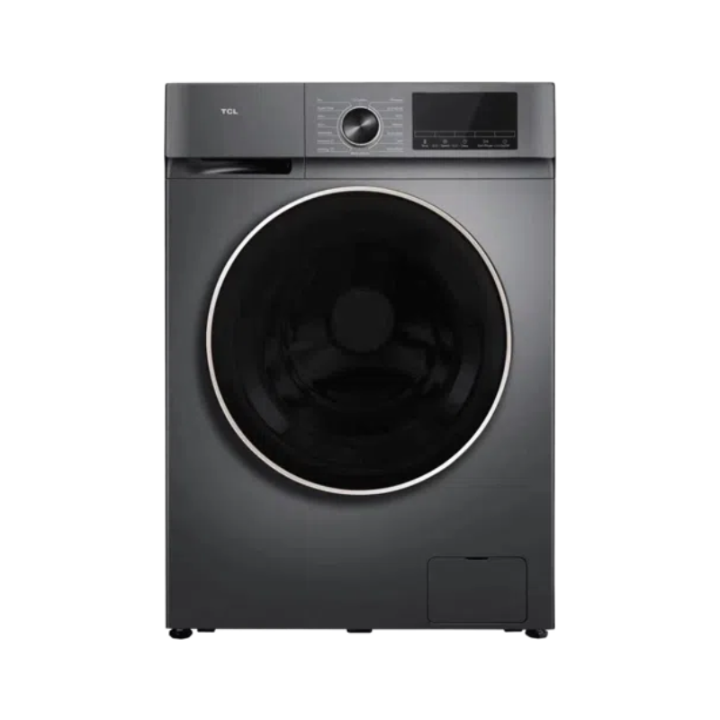 غسالة تي سي ال TCL سعة 8 كجم ذات تحميل أمامي P1108FLG - محرك دفع مباشر، 1200 دورة في الدقيقة، A+++