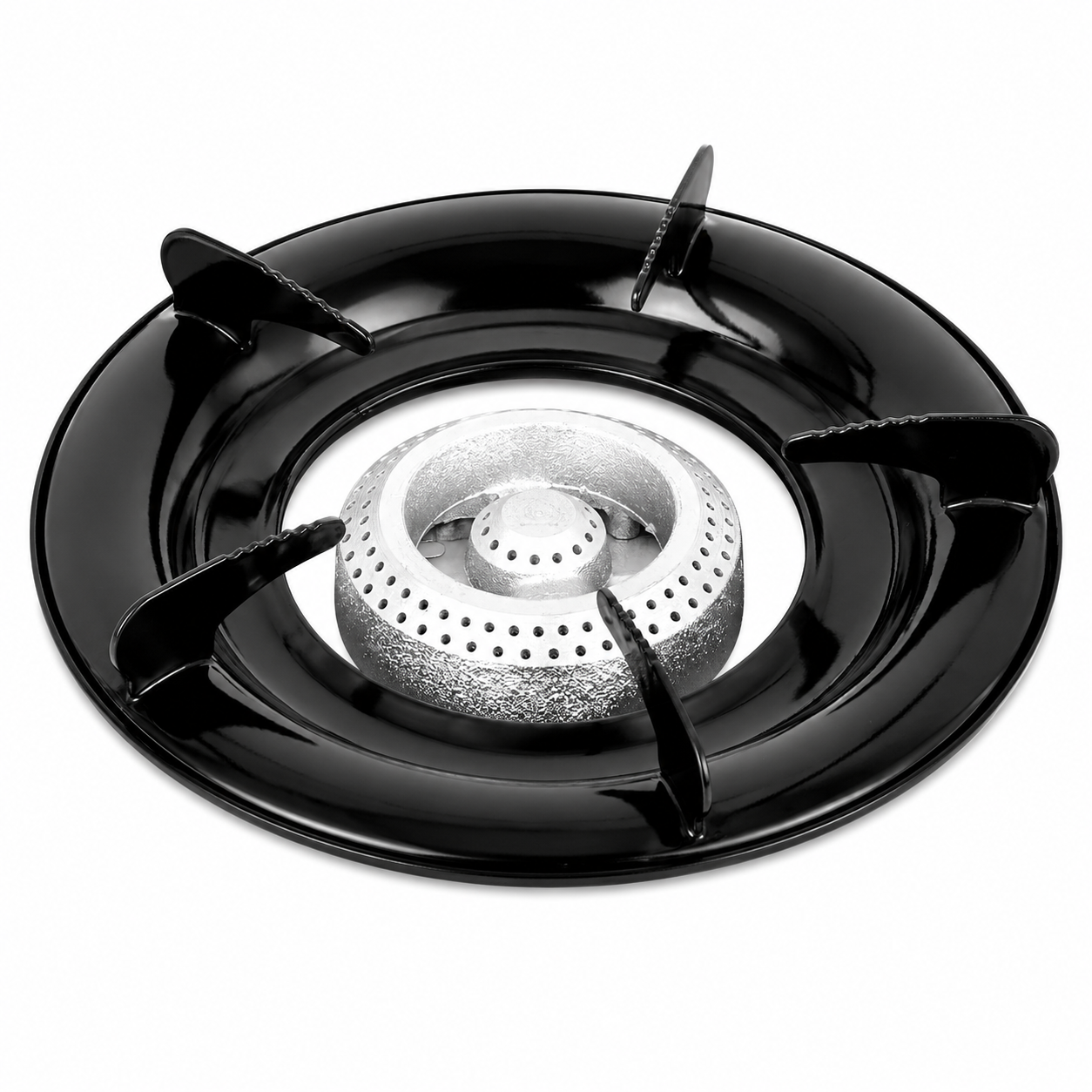 Clikon CK2144 Double Burner Gas Stove | Stainless Steel Body | Auto Piezo Ignition | 2 Burners