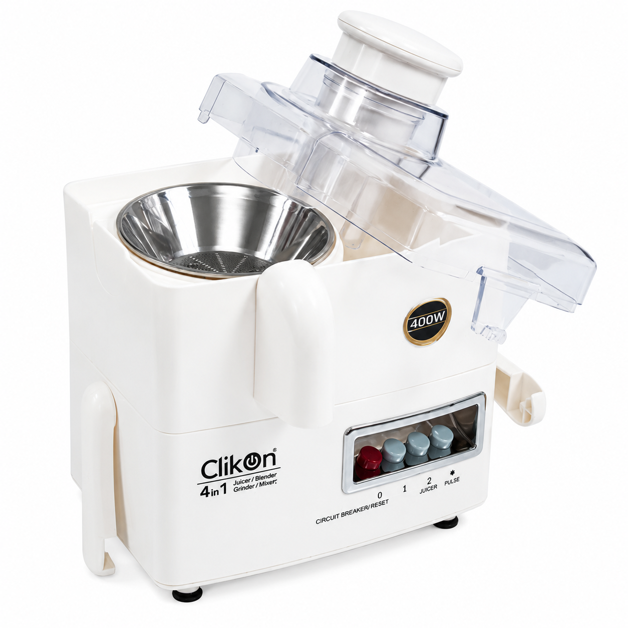 Clikon CK2150 4 in 1 Juicer Blender Grinder & Mixer | 600W | 1.7L Blender Jar