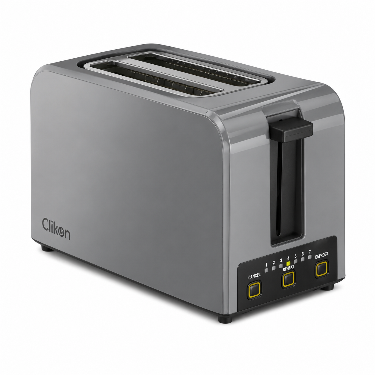 Clikon CK2460 Smart Bread Toaster 2 Slice | Digital Display | 6 Browning Settings | 750W