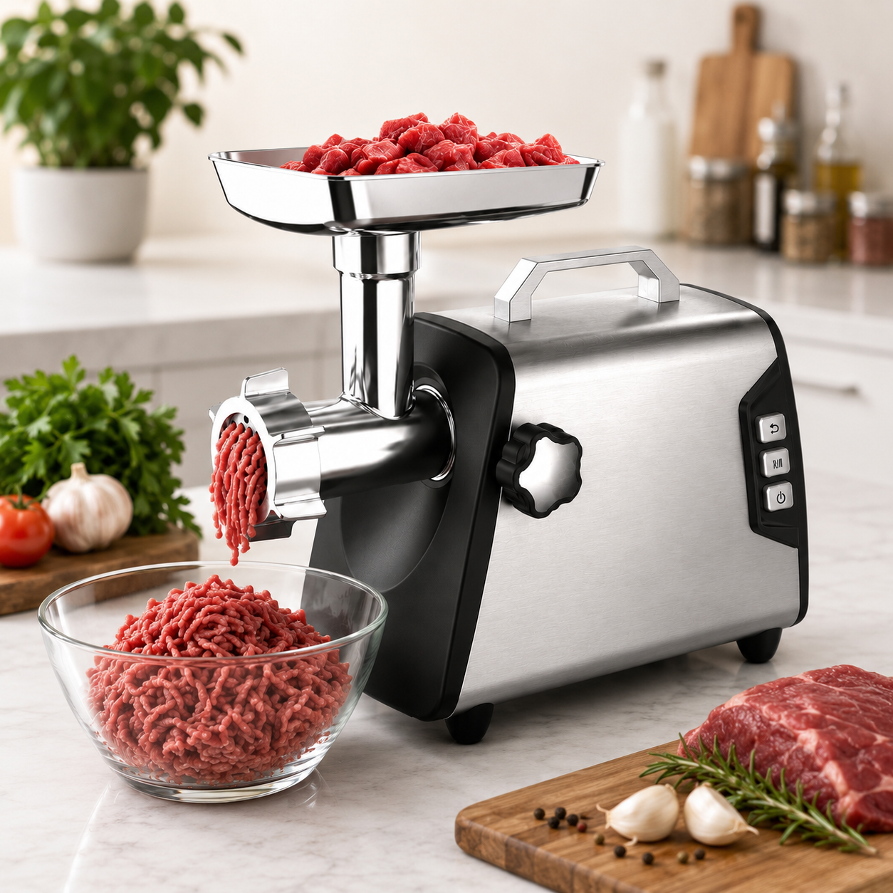 Clikon CK2696 Meat Grinder 3000W | Heavy Duty Electric Meat Mincer | Stainless Steel Grinder