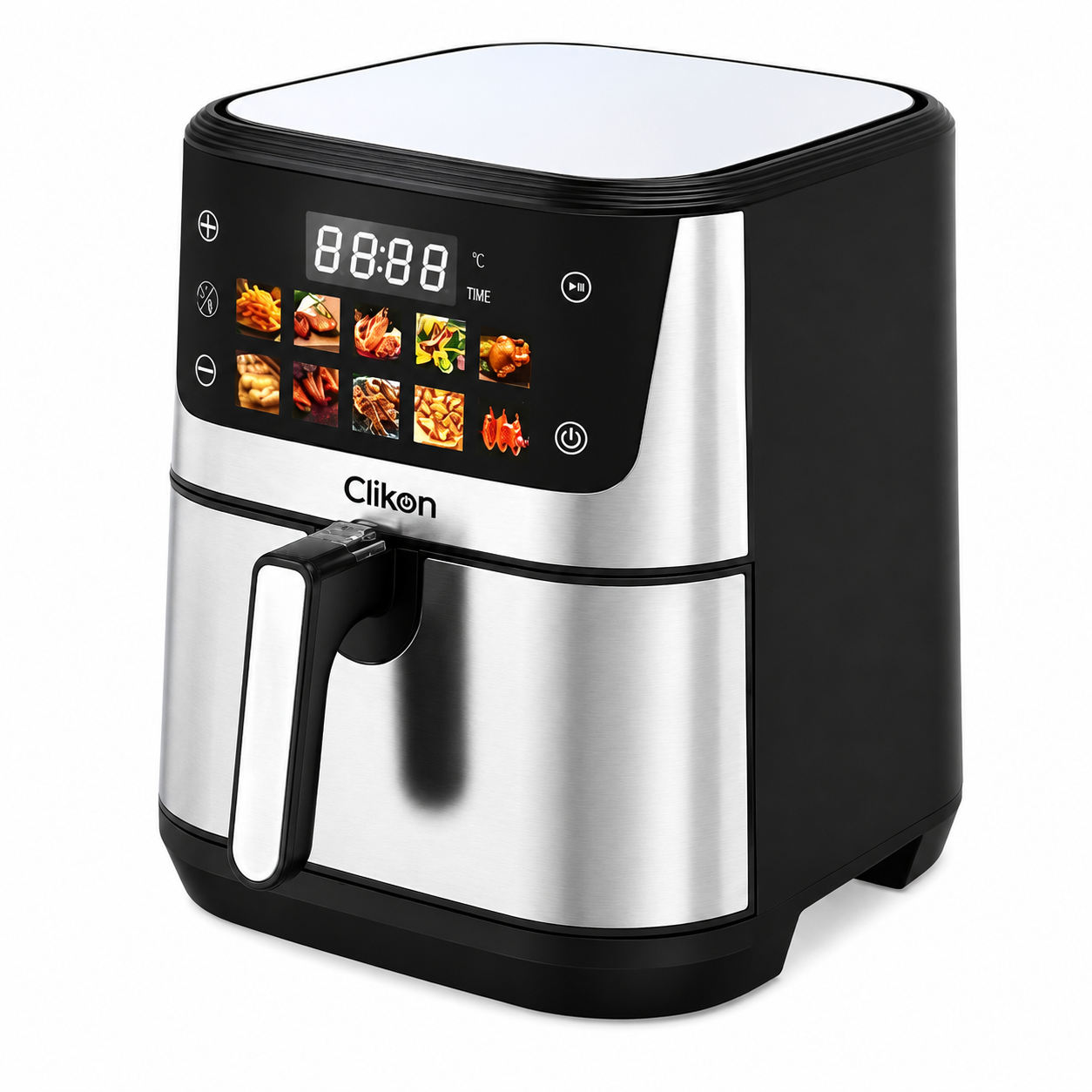 Clikon CK379 Digital AirChef Air Fryer 8L | Dual Heating | 2100W Digital Air Fryer