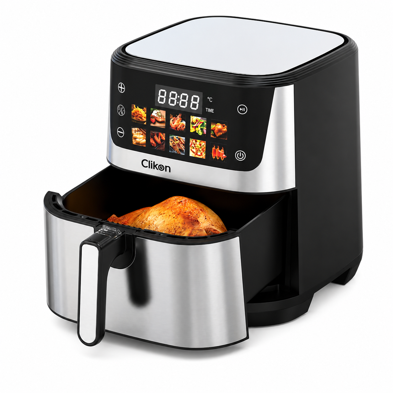 Clikon CK379 Digital AirChef Air Fryer 8L | Dual Heating | 2100W Digital Air Fryer