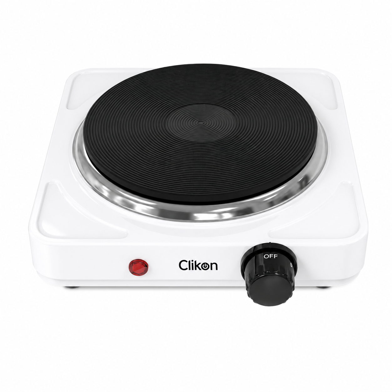 Clikon CK4294 Solid Hot Plate 1000W | Portable Electric Cooker | Stainless Steel Heating Plate
