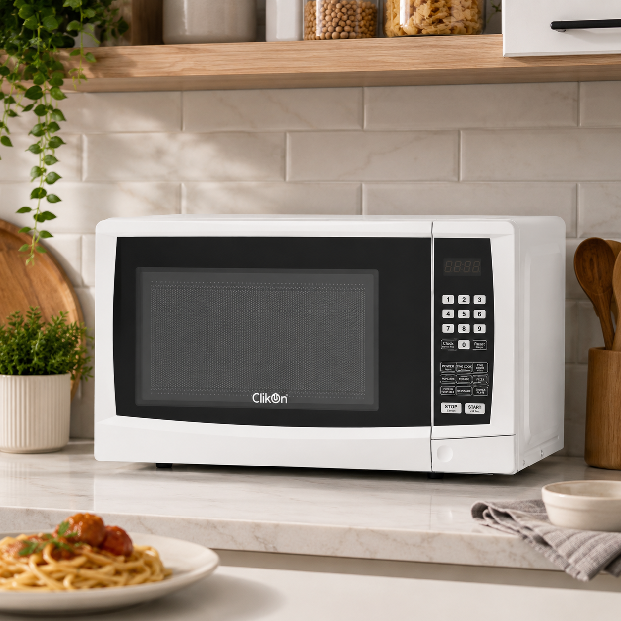 Clikon CK4317 Digital Microwave Oven 20L | Quick Defrost | Child Safety Lock | 800W