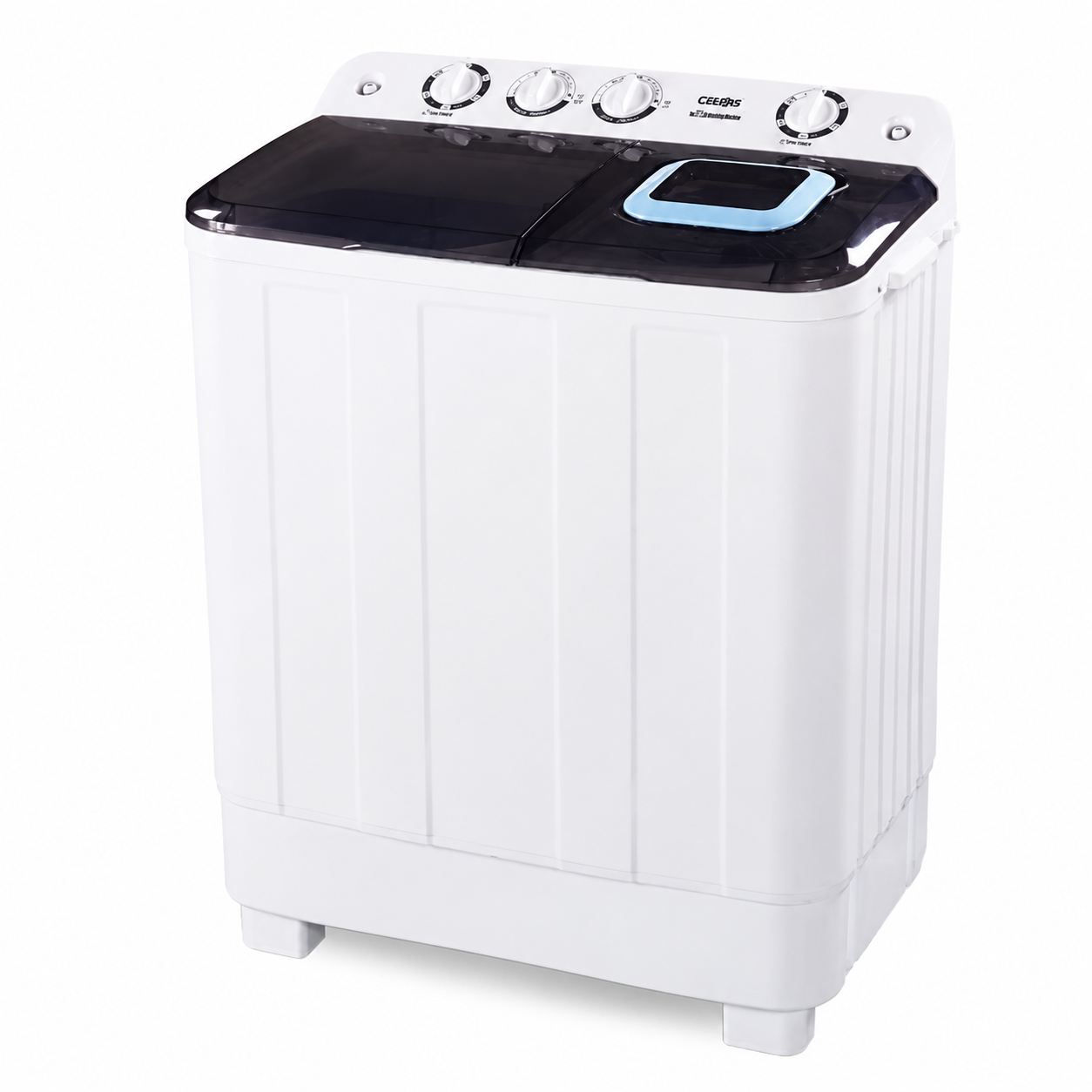 Clikon CK614 Semi Automatic Twin Tub Washing Machine 12KG | Top Load | Energy Saving | Free Standing