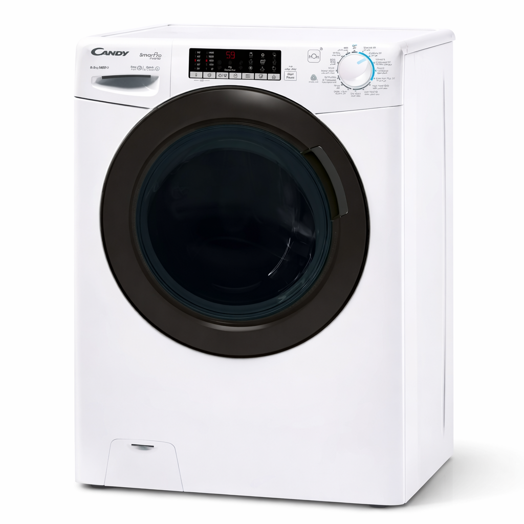 Candy CSOW4856TWMB-19 Front Load Washer & Dryer 8/5KG | 1400 RPM | SmartPro Inverter | Wi-Fi | Steam | White