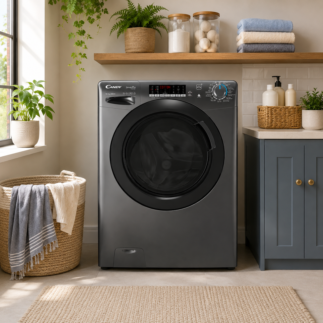 Candy Smart Pro Inverter Washer Dryer 10KG / 6KG CSOW41066TWMBR19 | 1400 RPM | WiFi + Bluetooth | Anthracite