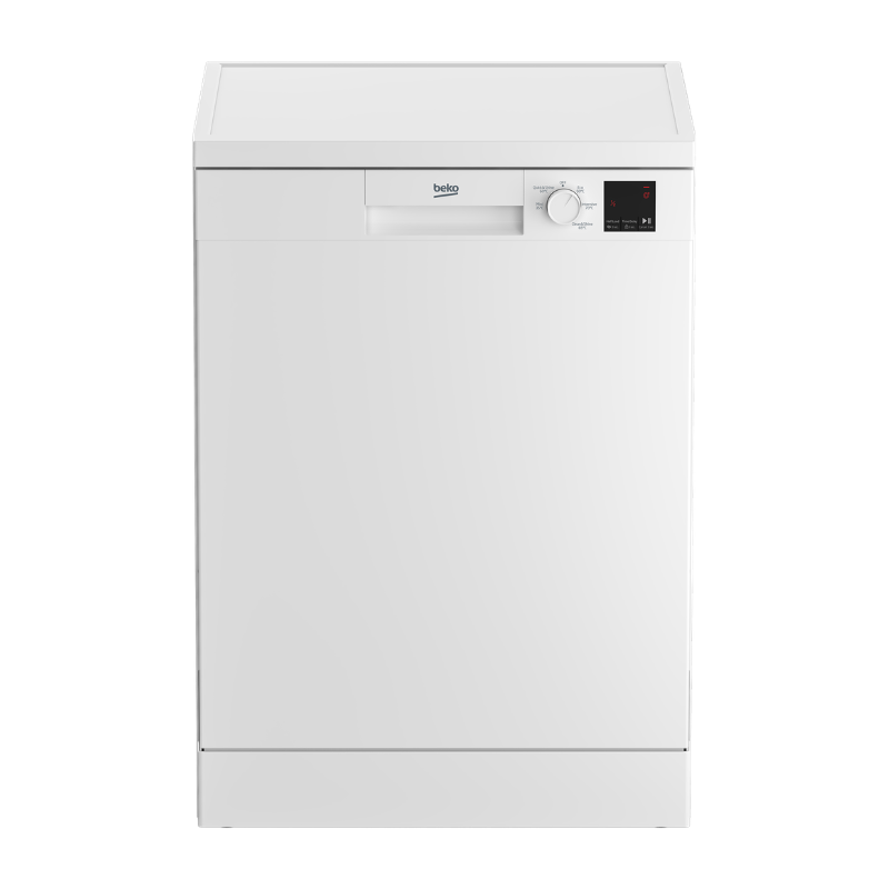 Beko 13 Place Setting Dishwasher DVN05320W – A++ Energy, 5 Programs, Half Load, White