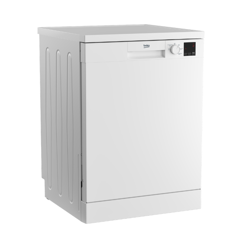Beko 13 Place Setting Dishwasher DVN05320W – A++ Energy, 5 Programs, Half Load, White