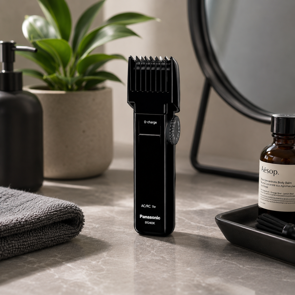 PANASONIC ER2051 Beard & Hair Trimmer | 12 Cutting Length Adjustments | Stainless Steel Blade | Made in Japan
