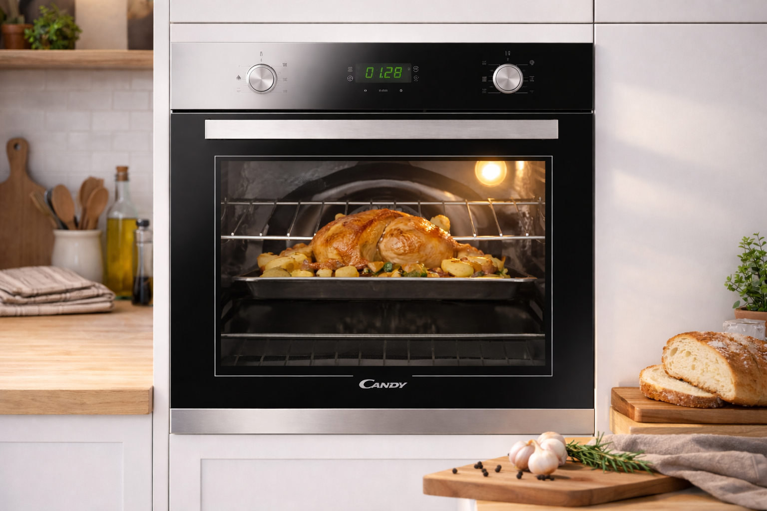 Candy Built-In Electric Oven 70L Black – FCT625NXLE