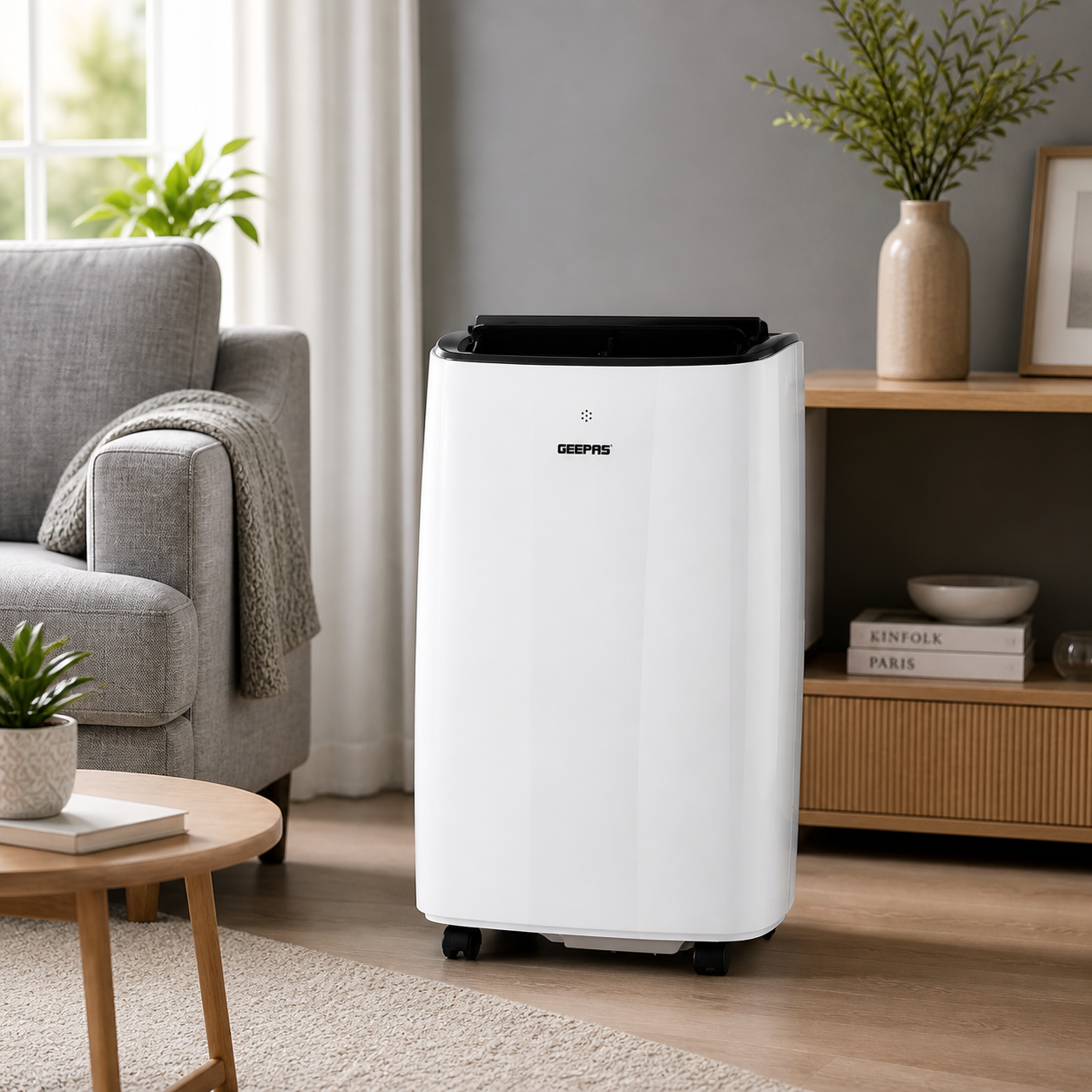Geepas Portable Air Conditioner GACP1220CU | 12000 BTU | Remote Control | Low Noise AC