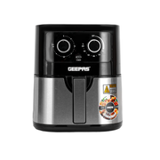 Geepas Air Fryer 4.5L 1600W GAF37541 | Oil-Free Cooking | 30 Min Timer | Adjustable Temp