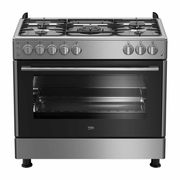 Beko Freestanding Gas Cooker 90cm GG15125GX – 5 Burner Cooking Range