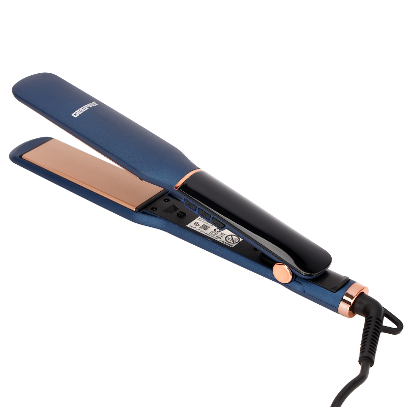 Geepas Digital Hair Straightener 70W GHS86076 | Ceramic Plates | LCD Display | Auto Shut-Off