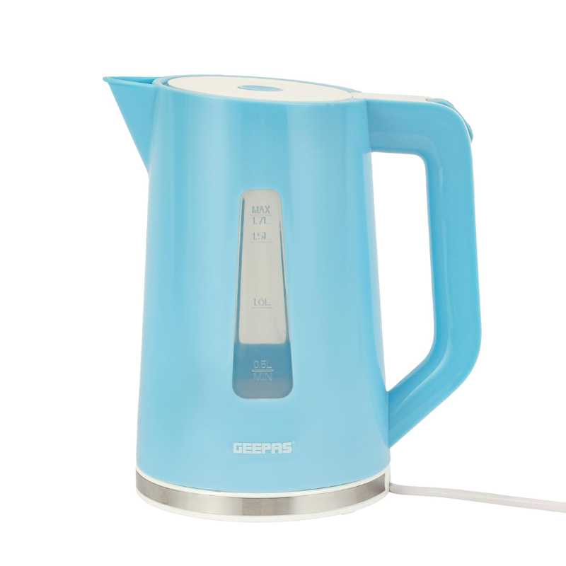 Geepas Electric Kettle 1.7L GK5449N | 2200W Fast Boil | Auto Shut-Off | 360° Base