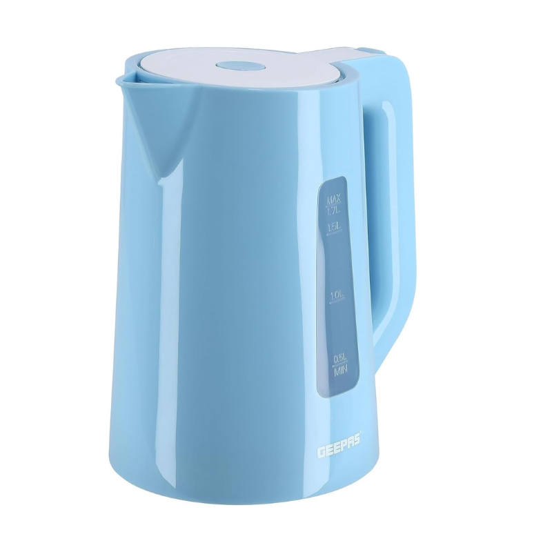 Geepas Electric Kettle 1.7L GK5449N | 2200W Fast Boil | Auto Shut-Off | 360° Base