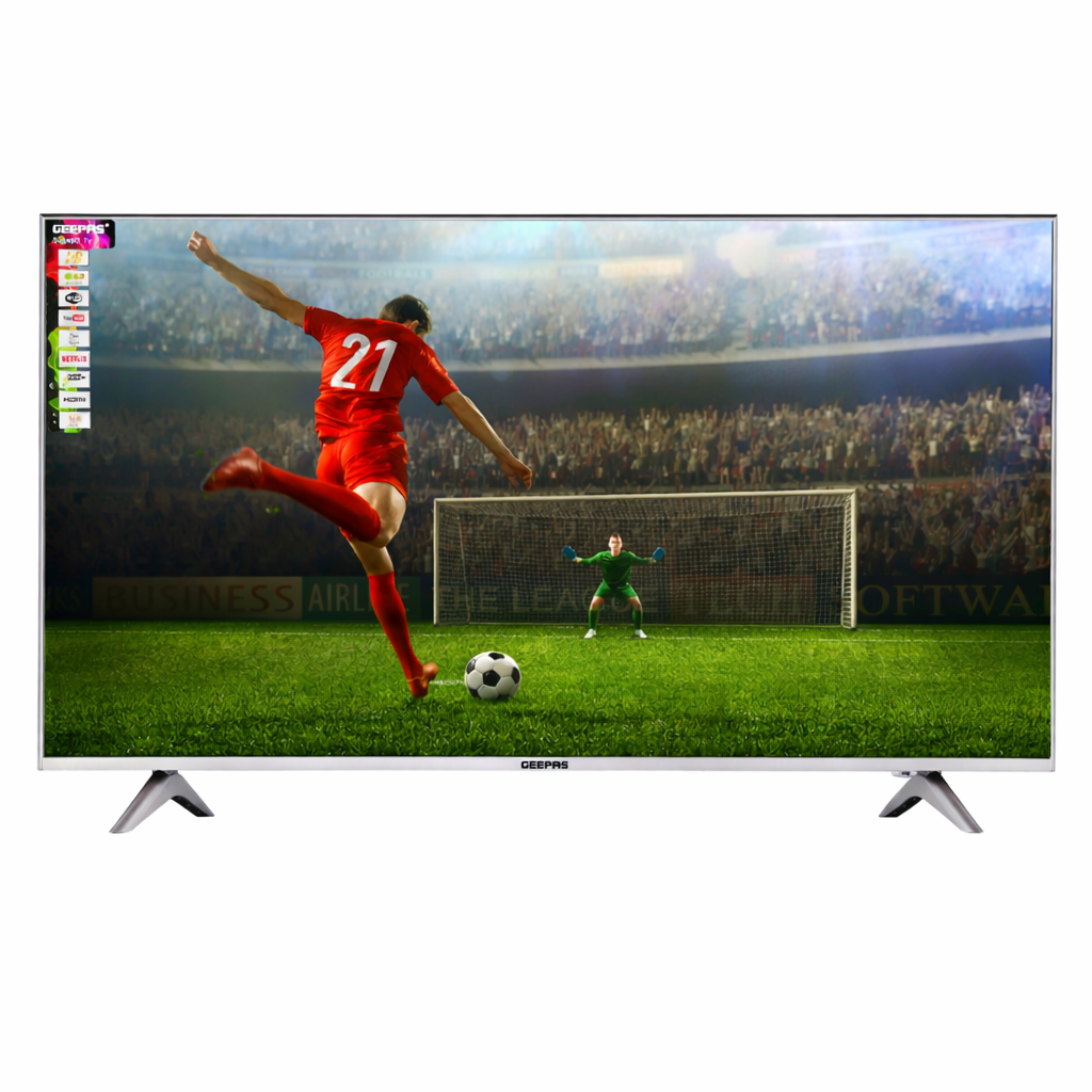Geepas 32 Inch Smart LED TV GLED3202SEHD | Android OS | HD Ready | 2 HDMI + 2 USB | Full Color Optimizer