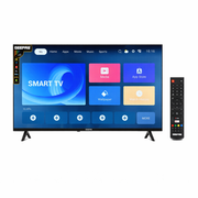 Geepas 43 Inch Smart LED TV GLED4328SXHD | Full HD | Android OS | Frameless Design | 2 HDMI + 2 USB