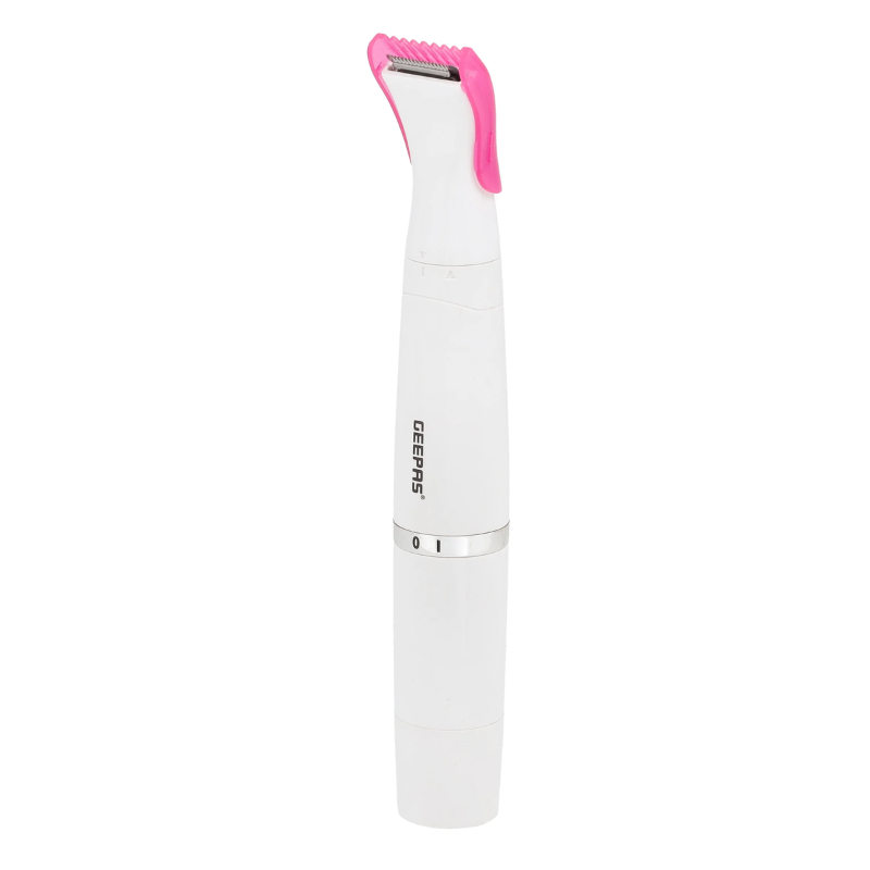 Geepas 4-in-1 Rechargeable Ladies Grooming Kit GLS86058N | USB Charging | Stainless Steel Blades