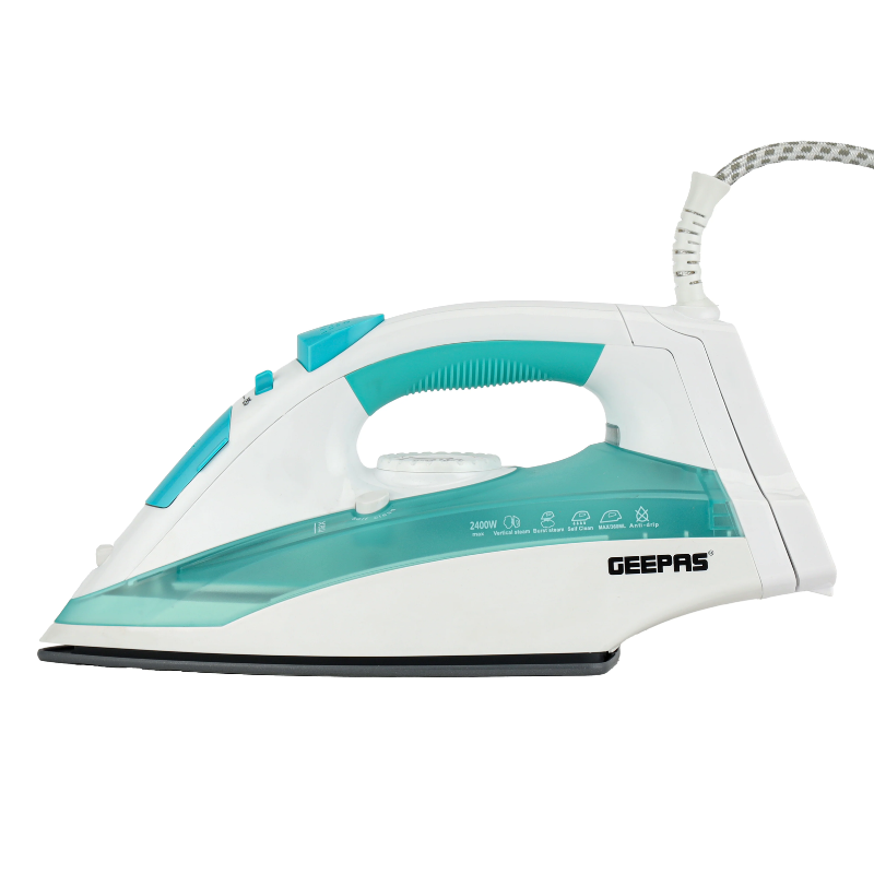 Geepas Cordless/Corded Steam Iron 2400W GSI24015 | Ceramic Soleplate | Steam Burst | Self-Cleaning | Vertical Steam