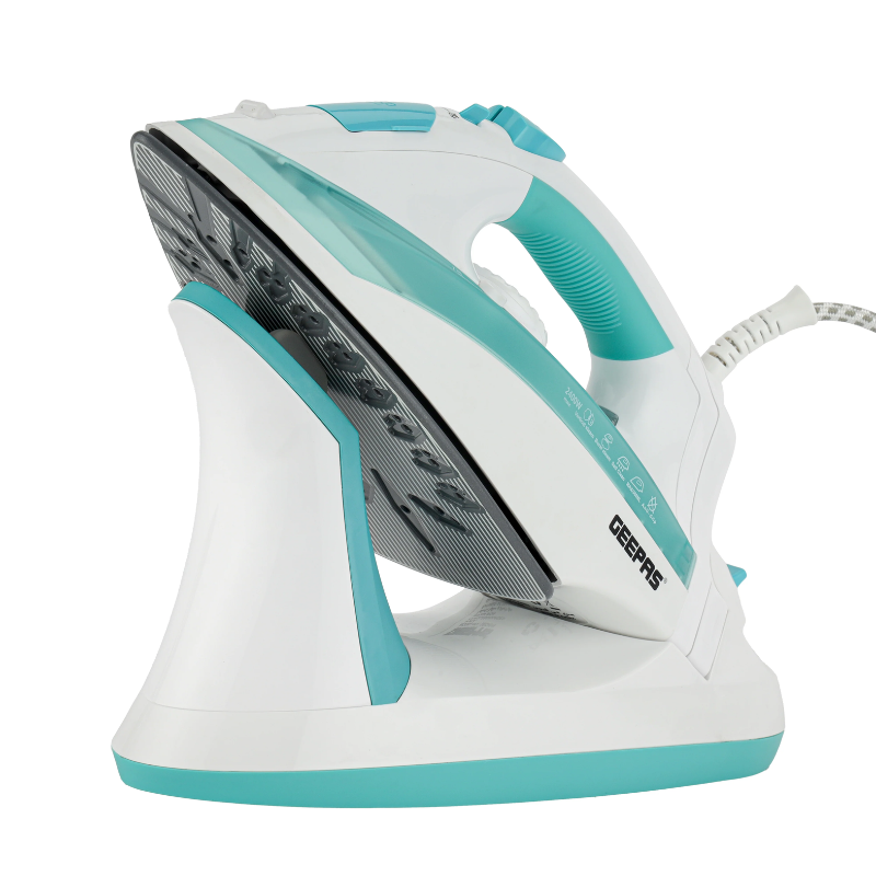 Geepas Cordless/Corded Steam Iron 2400W GSI24015 | Ceramic Soleplate | Steam Burst | Self-Cleaning | Vertical Steam