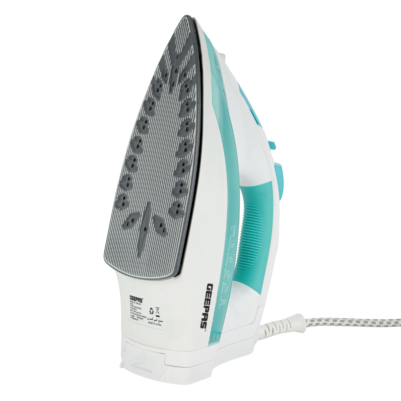 Geepas Cordless/Corded Steam Iron 2400W GSI24015 | Ceramic Soleplate | Steam Burst | Self-Cleaning | Vertical Steam