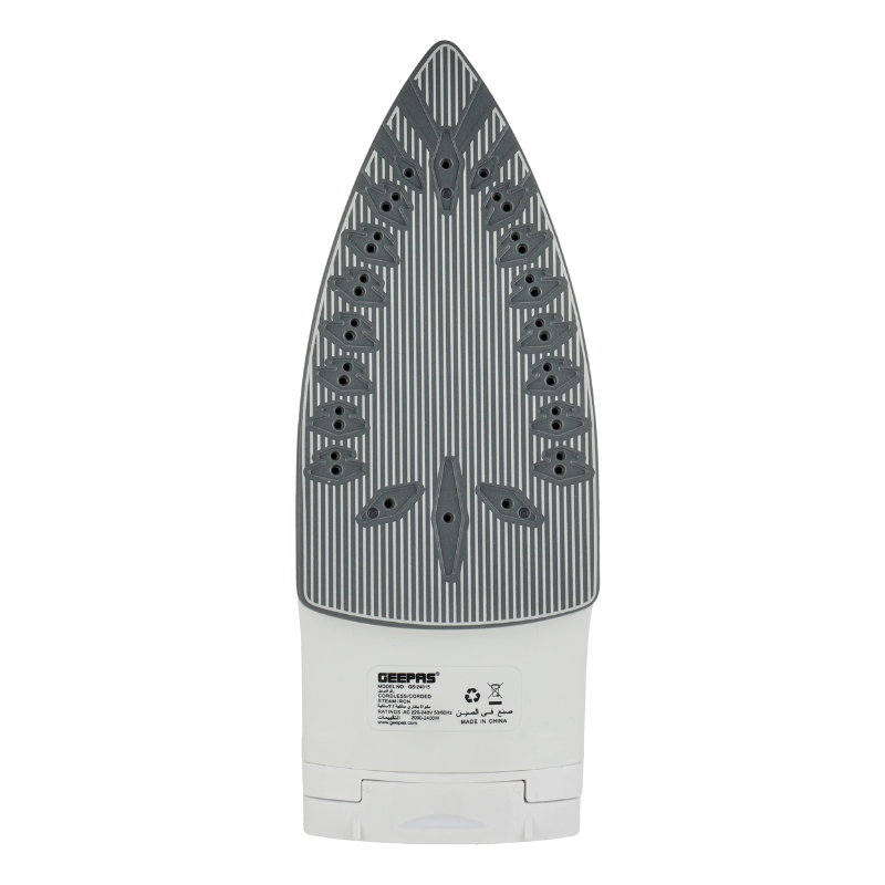 Geepas Cordless/Corded Steam Iron 2400W GSI24015 | Ceramic Soleplate | Steam Burst | Self-Cleaning | Vertical Steam