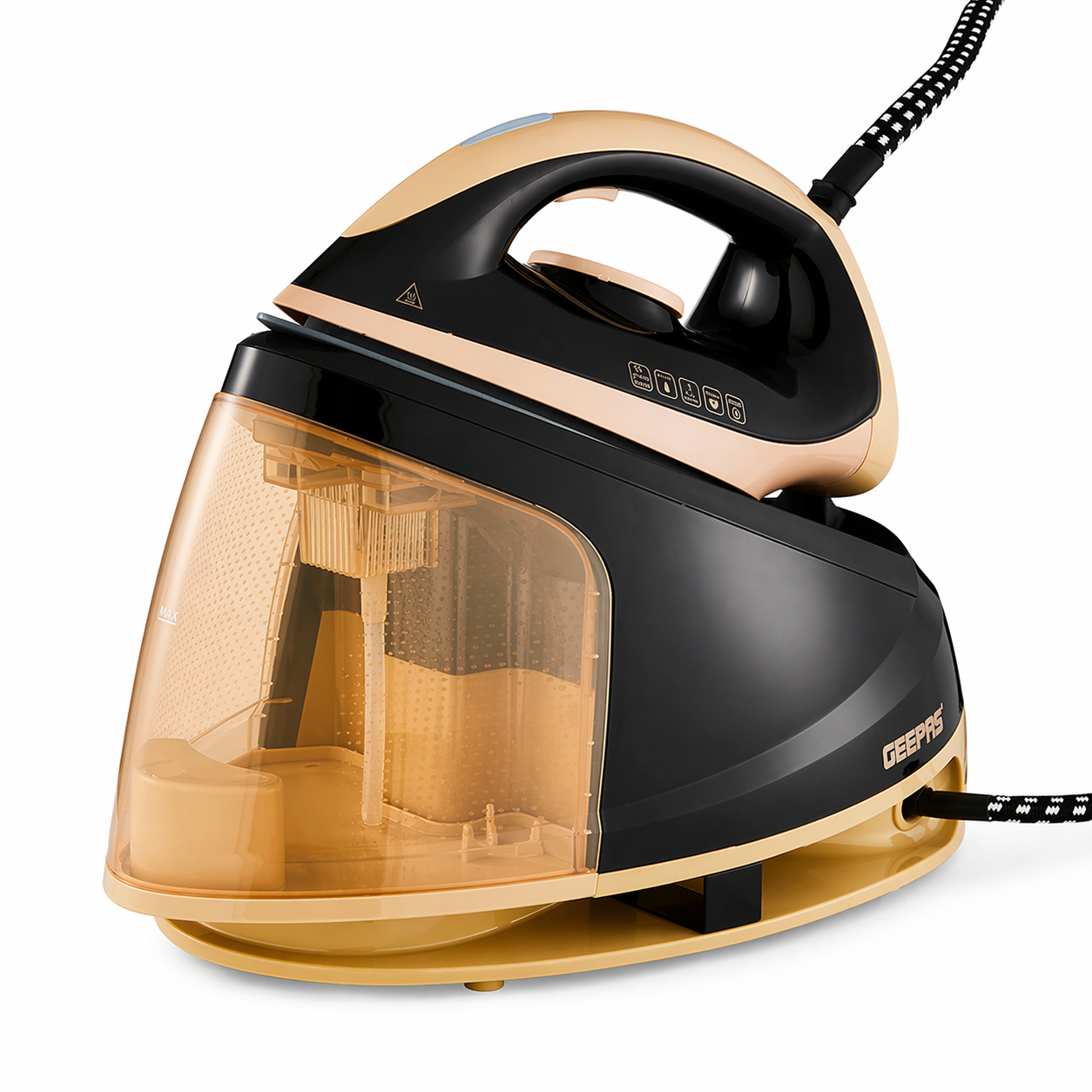 Geepas Steam Station Iron 2400W GSI24032UK | 1.2L Tank | Steam Boost | Ceramic Soleplate | Professional Performance