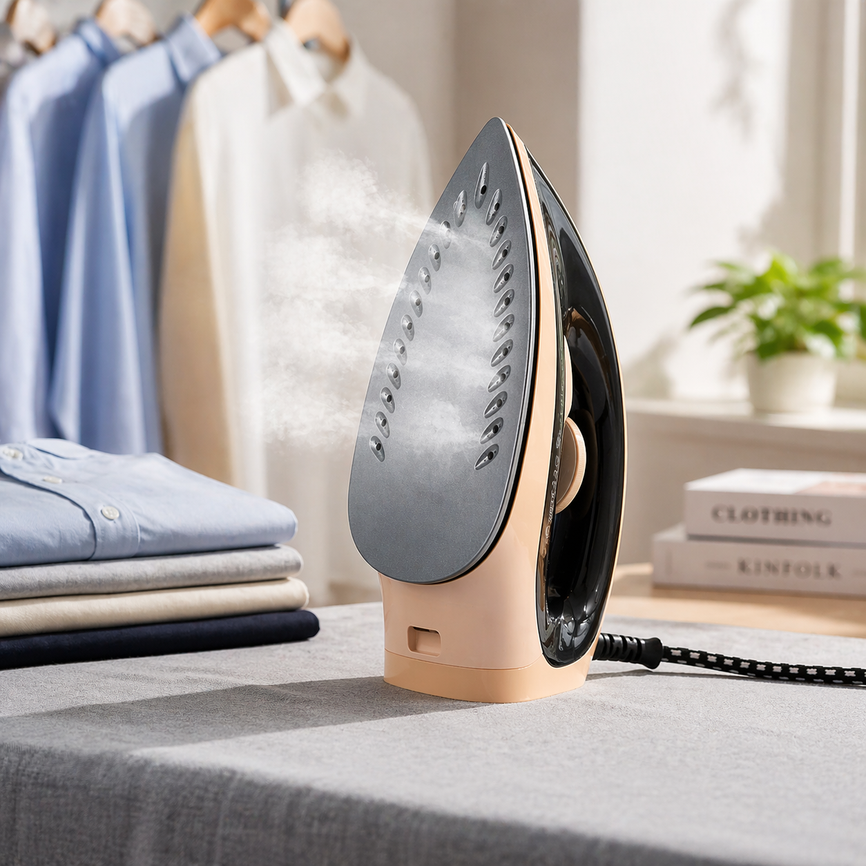 Geepas Steam Station Iron 2400W GSI24032UK | 1.2L Tank | Steam Boost | Ceramic Soleplate | Professional Performance