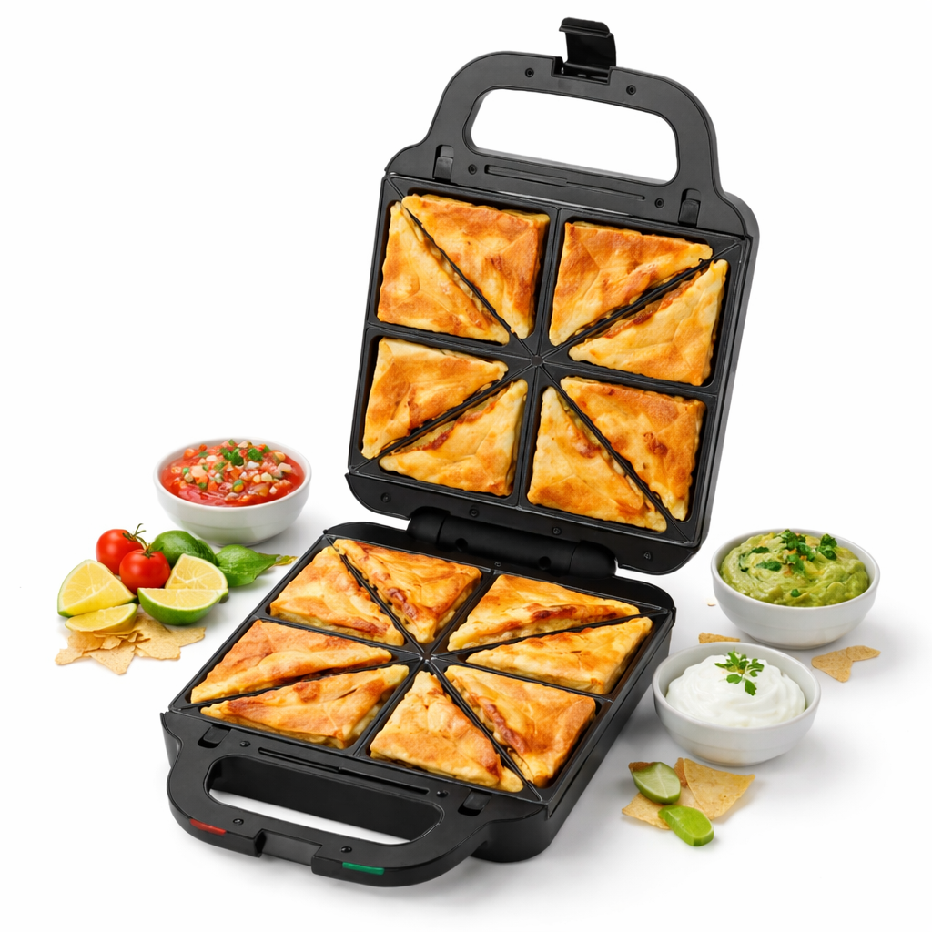 Geepas GSM5444N 2-in-1 Multi-Snacks Maker 1400W | Sandwich & Grill | Non-Stick Plates | 180° Open