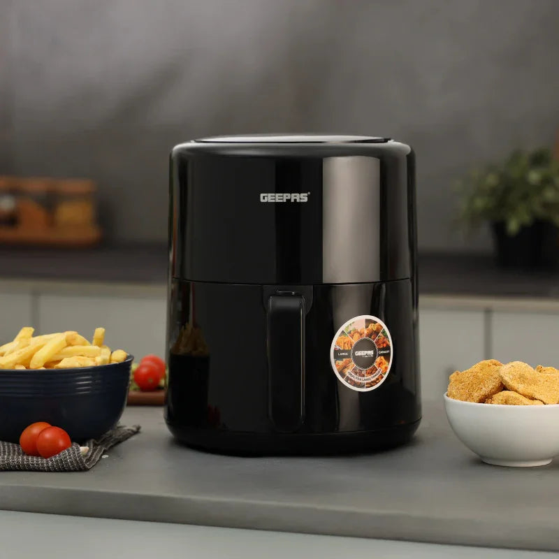 Geepas 3.5 L Digital Air Fryer GAF37512 – Healthy Oil-Free Frying with Adjustable Controls