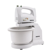 Geepas GHB2002N Stand Mixer – 200W, 5 Speed Control, Rotating 2.5L Bowl, Includes Beaters & Dough Hooks