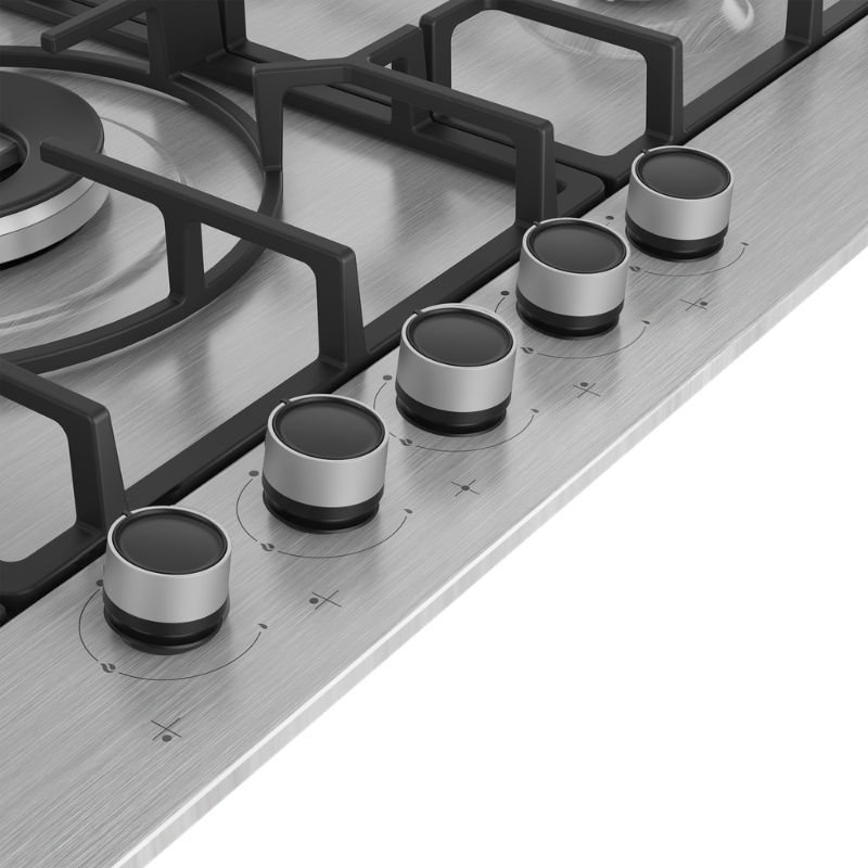 Beko Built-in Gas Hob 90cm HIMW95225SXEL – 5 Burner with Wok Burner