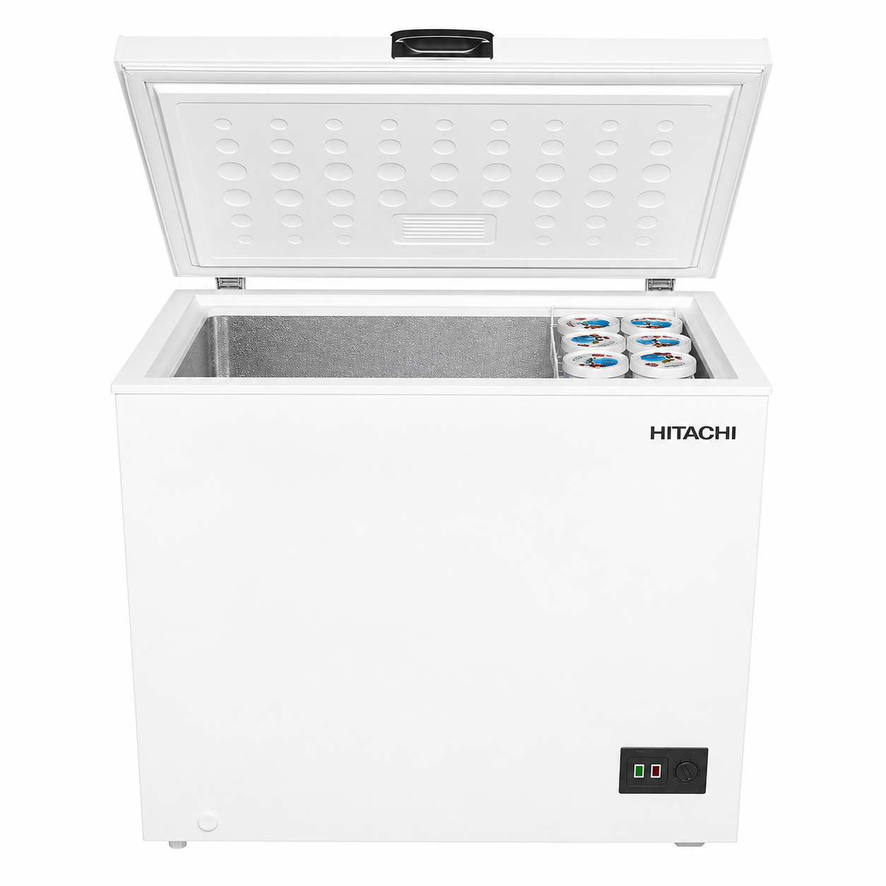 HITACHI 200L Chest Freezer | Static Cooling | Mechanical Temperature Control | White | HRCS9200MNWGF