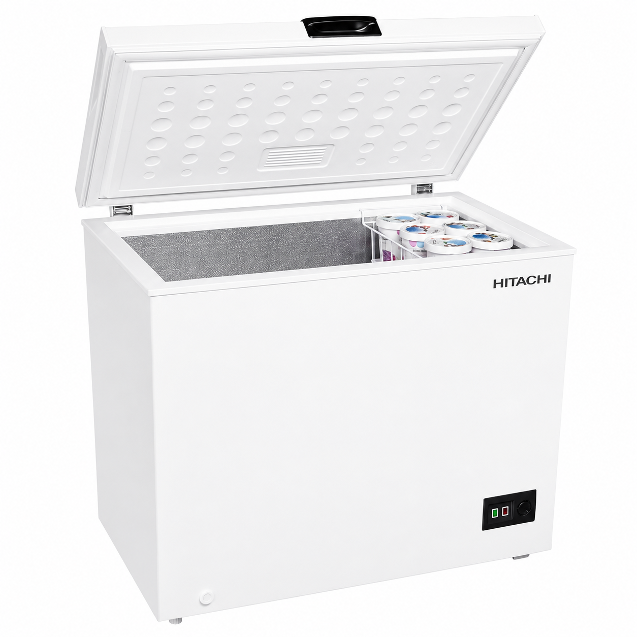 HITACHI 200L Chest Freezer | Static Cooling | Mechanical Temperature Control | White | HRCS9200MNWGF