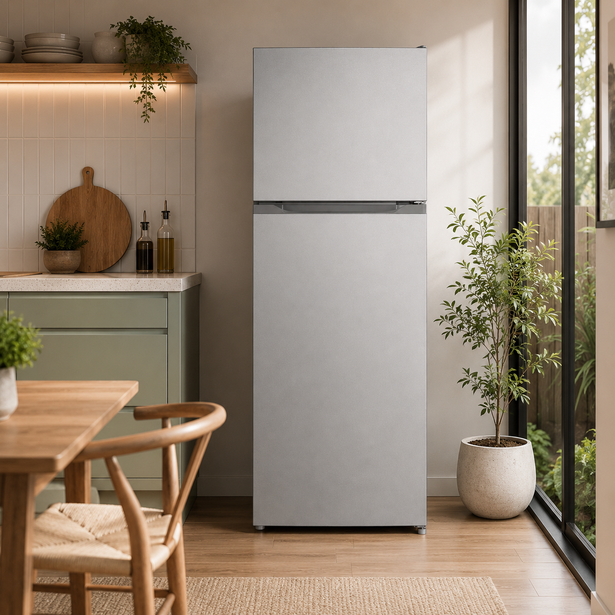 Haier 327L Top Mount Refrigerator HRF-327SS | Twin Inverter | Frost Free | Silver