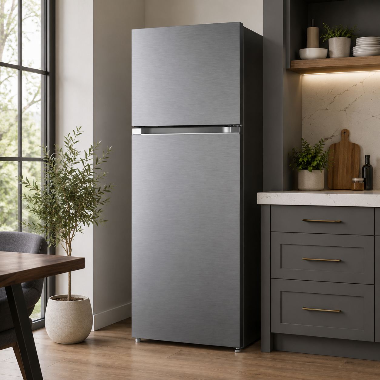 Haier 457L Top Mount Refrigerator HRF-457SS | Inverter Compressor | Frost Free | Silver